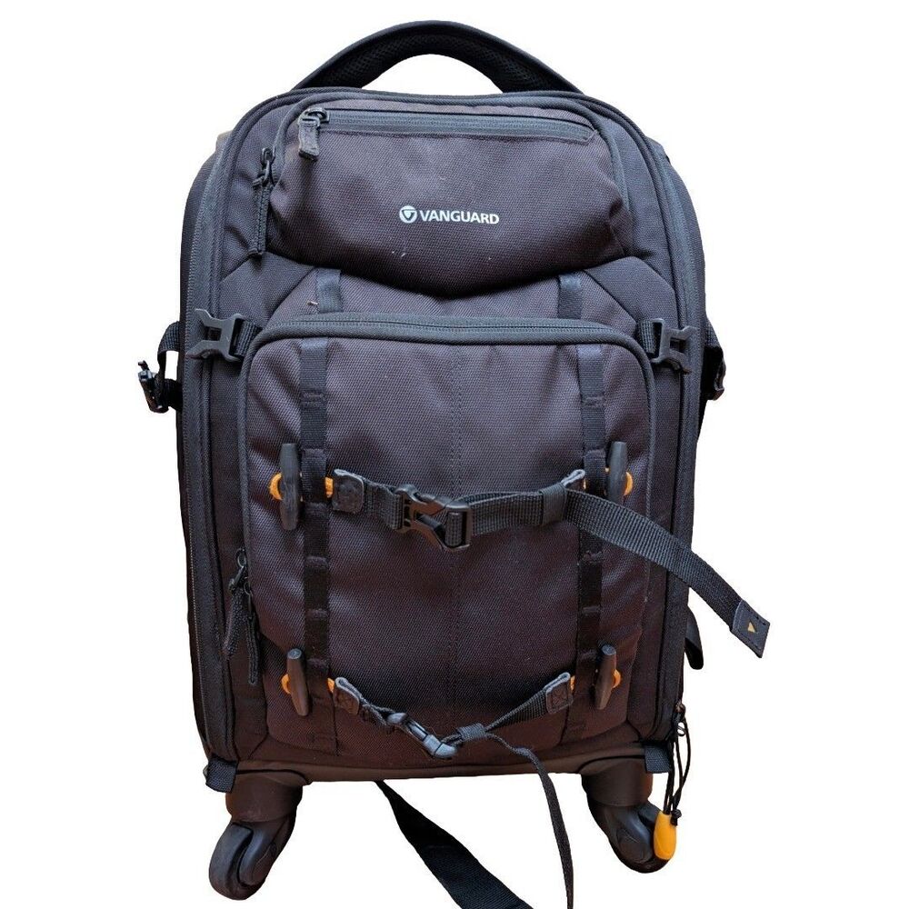Vanguard Alta Fly 55T Roller Camera Bag Trolley Case 4-Wheel Backpack Black